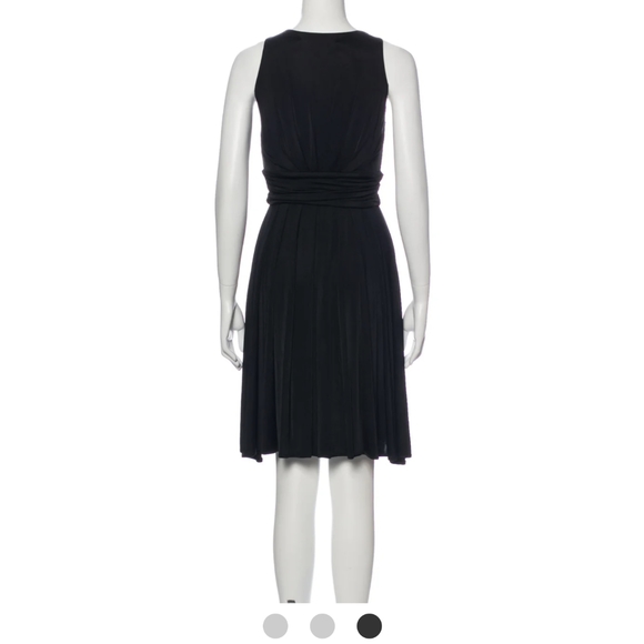 Diane von Furstenberg - Black Pleated Dress - Size 4 - Picture 2 of 11